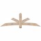 Ekena Millwork Alberta Smooth Timber Gable Bracket, Douglas Fir, 84"W x 28"H x 5 1/2"D x 5 1/2"F, 8/12 Pitch GBW084X28X0606ALB00SDF - alternate 1